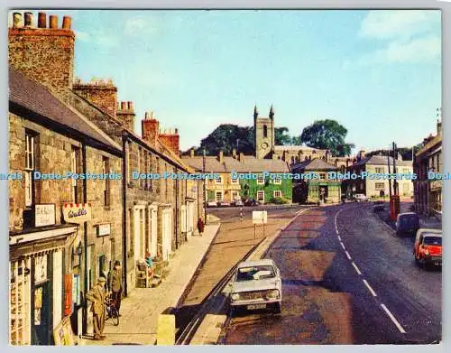 D319704 Blick in die Stadt. Postkarte