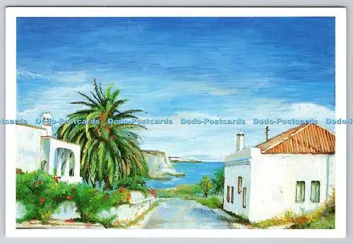 D323347 Straße von Montinhos hinunter nach Praia da Luz. Portugal. Gedankenfabrik