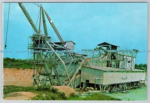 D323358 Malaya. Dampfschiff aus Zinnbergbau. Postkarte