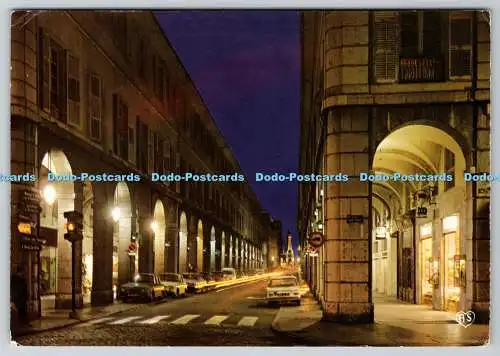 D315313 Savoie. Chambery. La rue de Boigne et la colonne des Elephants. AS. Coul