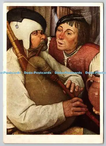 D318146 Generaldegalerie Wien. Schnitt. Pieter Brueghel. Dudelsackpfeifer. Welt