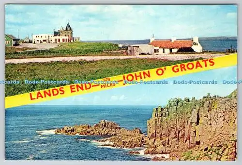 D323381 Lands End. John O Groats. Hervey Barton. Aberdeen Schottland. Multi View