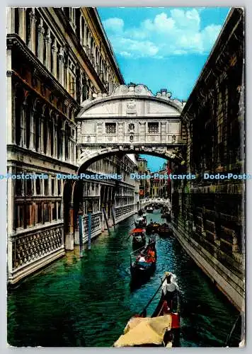 D318164 Venezia. Seufzerbrücke. Borgoni Rag. Renato. Stich. Grafico. Cesare Cap