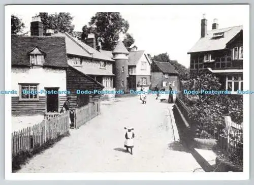 D323396 Church Lane. Stevenage. Entnommen um 1900. Stevenage Museum