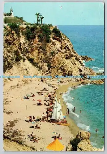 D318169 Spanien. Calella. Strand von La Vineta. Graficas Teixido. GT. Superfoto. Nr.