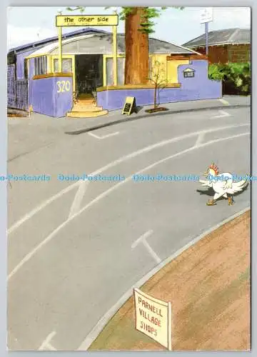 D318174 Auckland. Parnell. Warum hat das Huhn die Straße überquert. zu bekommen. Der Ot