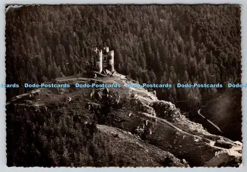 D319795 Environs de Saint Flour. Le Chateau d Alleuze. Les Arts Graphiques. 1953