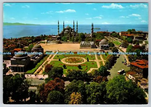 D315383 Türkei. Istanbul. Die Blaue Moschee oder Sultan-Ahmet-Moschee und ihre Umgebung