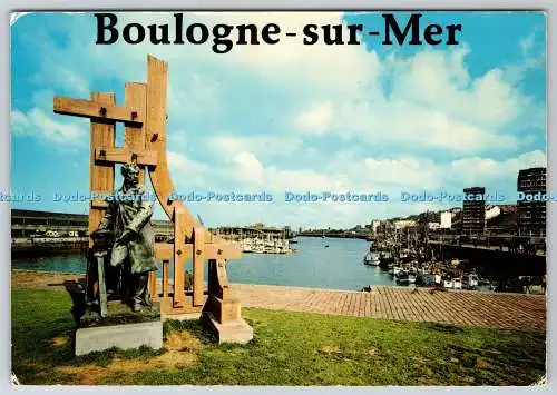 D315385 Pas de Calais. Boulogne sur Mer. Port und Frederic Sauvage Denkmal. MAG