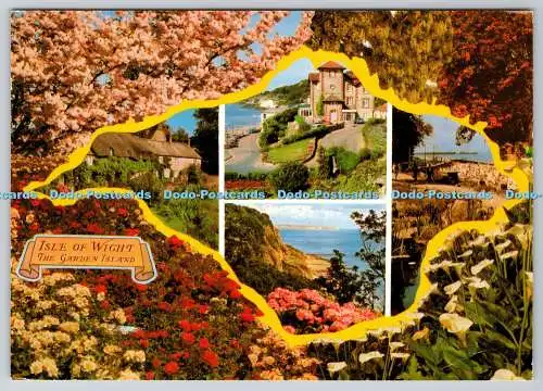 D323442 Isle of Wight. Die Garteninsel. W. J. Nigh and Sons Ltd. Shanklin I. W