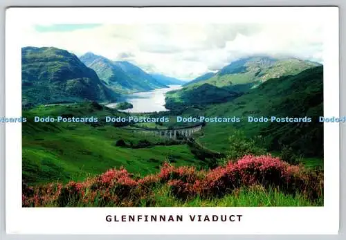 D315393 Glenfinnan Viadukt. Allan Wright Foto. Lyrisches Schottland. N. 90237. Post