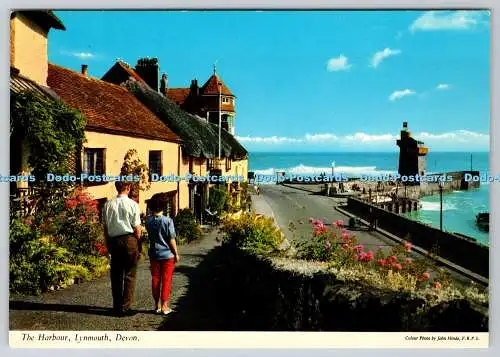 D323445 Der Hafen. Lynmouth und Lynton. Devon. John Hinde. F.R.P.S