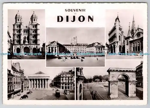 D319825 Souvenir Dijon. Le Theatre. De Luxe. Estel. RP. Multi View