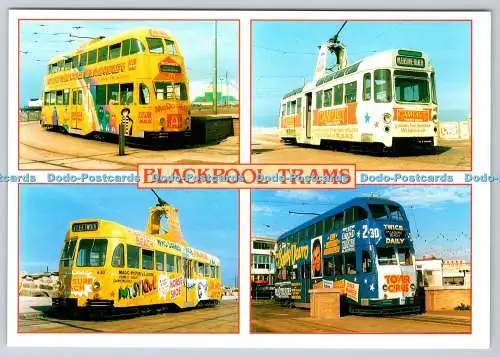 Straßenbahnen D323455 Blackpool. John Garnham. John Hinde. Redruth. Cornwall. Multi View