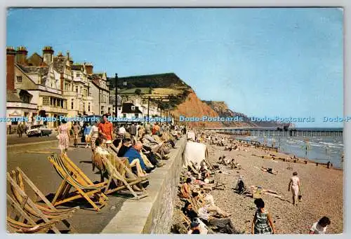 D319838 Sidmouth. Die Esplanade und der Strand. Blick nach Osten. J. Arthur Dixon. Newpor