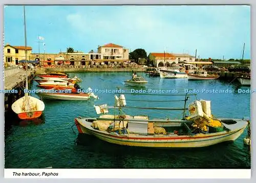 D315415 Zypern. Paphos. Hafen. N. G. Triarchos. 1988. Postkarte