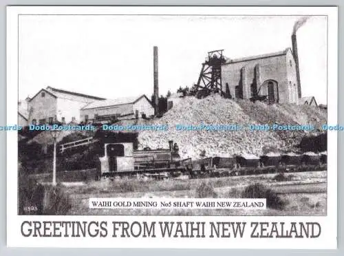 D315462 Neuseeland. Grüße von Waihi. Goldbergbau Nr. 5. Schaft. Komplett Gr