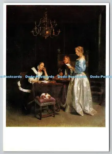 D318303 Gerard Ter Borch. Brief. Royal Collection. Lund Humphries. Postkarte