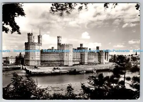 D319918 Caernarvon. Das Schloss von Coed Helen Hill. Krone