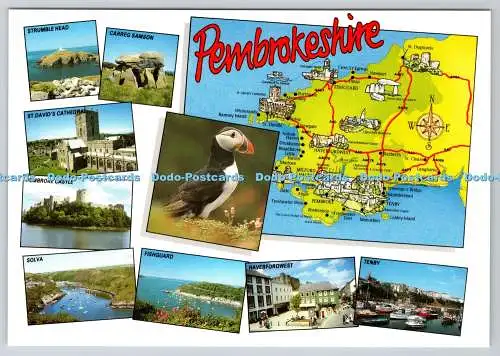 D323546 Pembrokeshire. Haven Colourprint. Pembroke Dock. Pembrokeshire Eye Postc