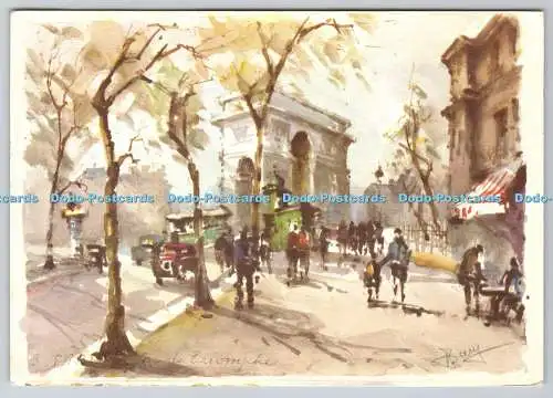 D319952 Paris. Arc de Triomphe. Art Pictura. 1965
