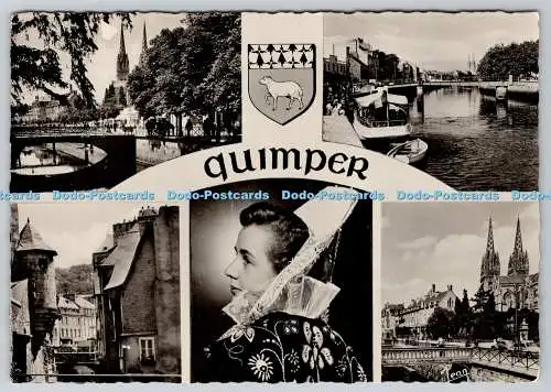 D319973 Quimper. Finistere. La Cathedrale. Jeans. Multi View