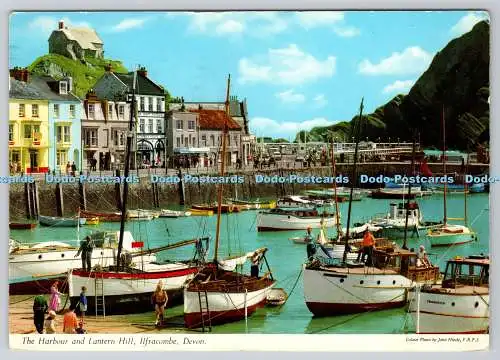 D323604 Der Hafen und der Laternenberg. Ilfracombe. Devon. John Hinde. F.R.P.S