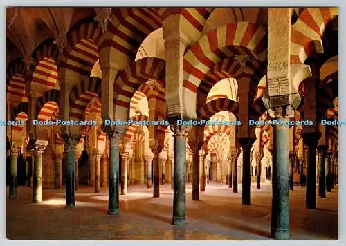 D315552 Spanien. Andalusien. Cordoba. Innenansicht der Moschee. N. 1. 547. Postkarte