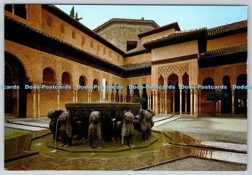 D315556 Granada. Alhambra. Löwenhof. Farbe Zerkowitz. Barcelona. Serie 45. Nr.