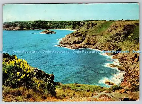 D323629 Portelet Bay. Noirmont Point. Jersey. C.I. Cotman Farbe Continental. Ja