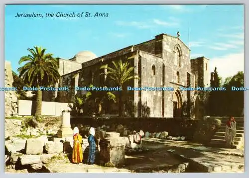 D320038 Jerusalem. Die Kirche St. Anna. Sternenkarten