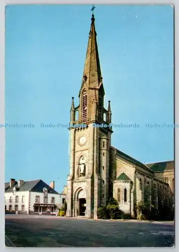 D318424 Frankreich. Morbihan. Plumelec. Leglise. Spadem. Postkarte