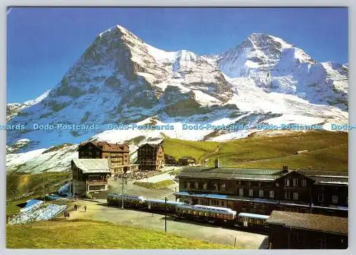 D315614 Kleine Scheidegg. Blick auf Eiger und Monch. Globetrotter. Luzern. Schweizer