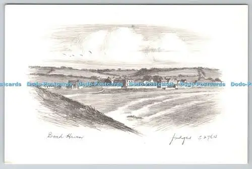 D323666 Broad Haven. Bleistiftskizze. Judges Ltd. Hastings