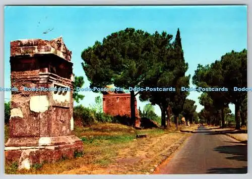 D315617 Rom. Alte Appian Road. Edizioni Enrico Verdesi. EVR. Fotocolor Kodak