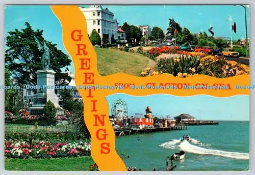 D315618 Grüße aus Clacton auf See. Supercard von Coastal Colour. HPL. N. 217.