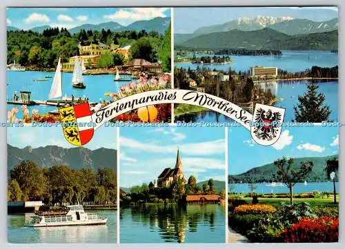 D323680 Veldener Bucht. Kurpark. Kärnten. Österreich. vs. Verlag Franz Schilcher. K