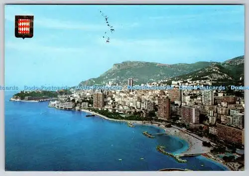 D315685 Monaco. Monte Carlo. Vue aerienne. Molipor. Aureglia. Escudo de Oro. FIS