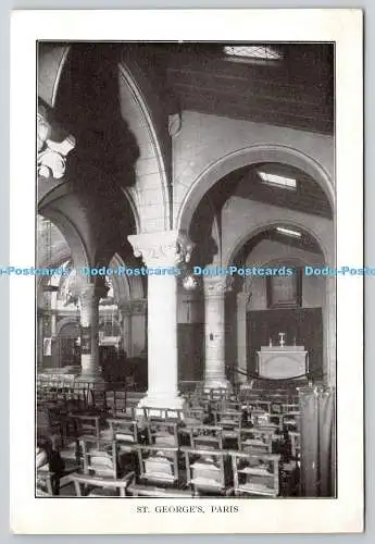 D318502 Frankreich. Paris. St. Georges. Vintage Karte