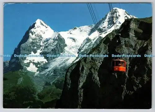 D315694 Schweiz. Murren. Eiger. Mönch. Schilthornbahn. Orell Fussli SA. Zuri