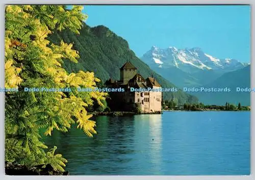D315712 Chateau de Chillon et les Dents du Midi. Perrochet S.A. Lausanne. N. 75