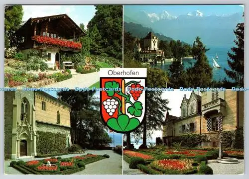 D315724 Schweiz. Oberhofen am Thunersee. Orell Fussli SA. Zürich. Fotoglob