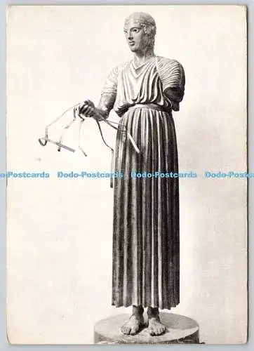 D318537 Musee de Delphes. Art Grec. L Aurige de Delphes. Alinari Giraudon. Ferna
