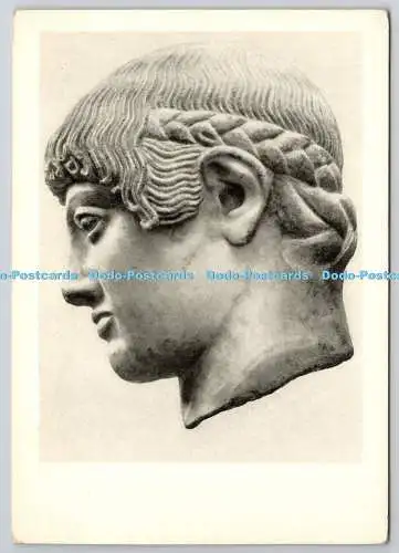 D318542 Musee de l Acropole. Skulptur Grecque. Kopf eines jungen Mannes. Fernand Haz