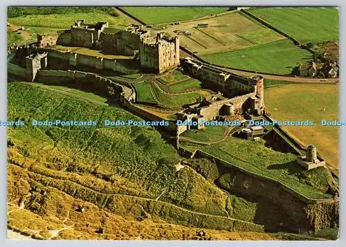 D315730 Northumberland. Schloss Bamburgh. Aerofilme. Beric Tempest Farbkarte. Gr