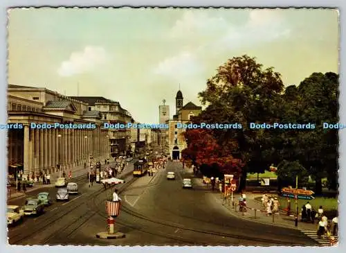 D320158 Stuttgart. Schlossplatz Mit Königstraße. A. Hermann. RP