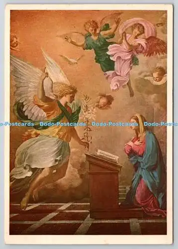 D318546 Parigi. Lamelle. L Annunciazione. Le Sueur. Z.M.C. in Italien gedruckt. N.