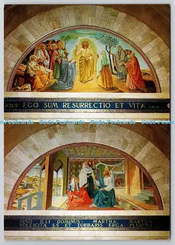 D318557 Bethanien. Kirche St. Lazarus. Jesus verspricht Auferstehung. Jesus in fr