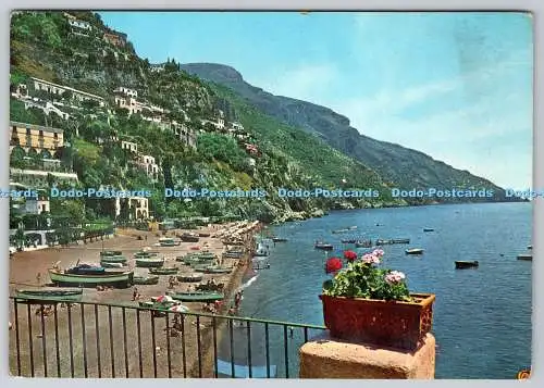 D320199 Positano. Panorama und Meer. Fotorapidacolor