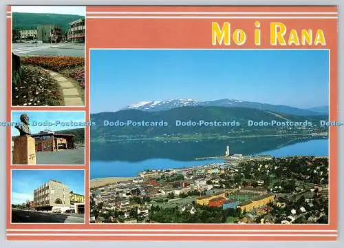 D315771 Norwegen. Mo I Rana. ZUM FOTO ALS. Harstad. HG Offset. Postkarte. Multi View
